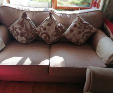 Sofa and 2 tube chairs only 1 year old