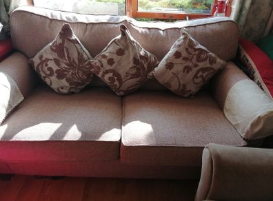 Sofa and 2 tube chairs only 1 year old
