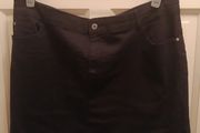 Blsck denim skirt size 20 used once