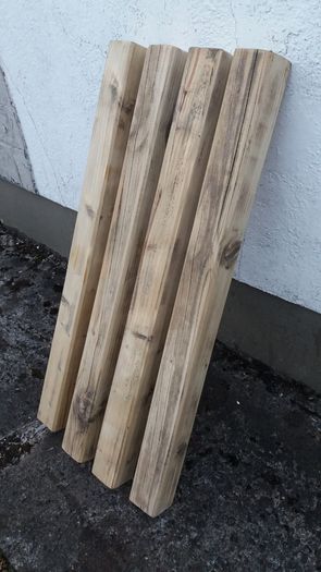 4 Rustic Wood Beams,Sanded & Cleaned .3.5ft