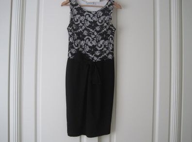 "J'Aime la Vie" Black Lace-Fronted Dress.