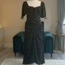 Brand-new Ladies Dove Ruched Detail Midi Dress In Black Spot from Girl in Mind Image 4