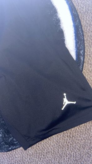 Air Jordan AJ Brooklyn Fleece Shorts Small Refecltive Black