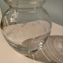 Duiske Irish etched glass vase with original sticker Image 3