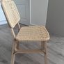 Four Voxlov IKEA light bamboo dining chairs Image 3