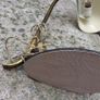 Vintage solid brass Table Desk lamp Metal top Image 4
