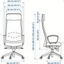 IKEA Markus Black Leather Office Chair .Good Condition Dublin 18 Image 3