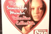 Irish Daily Star Sunday.Samantha Mumba. Valentine Collection. CD