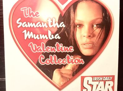 Irish Daily Star Sunday.Samantha Mumba. Valentine Collection. CD