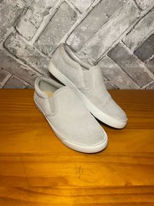 Clarks Grey Suede Ladies Slip On No Lace Shoes UK5 EUR38
