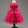 New Girls Wedding Bow Ball Gown Party Bridesmaid Formal Princess Dress size 4-5yrs Image 2