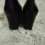 Black Painted Ankle Boots Image 4