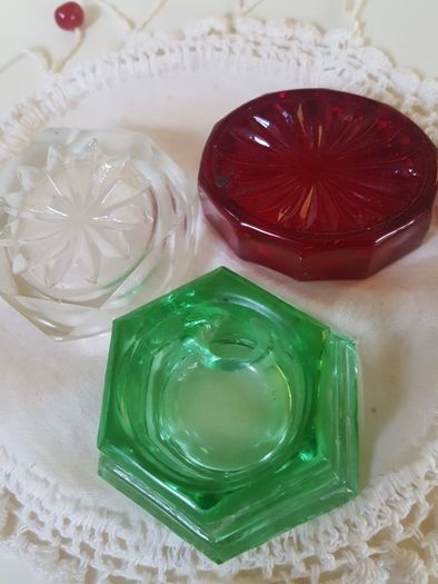 Old Vintage Cut Glass Cruets