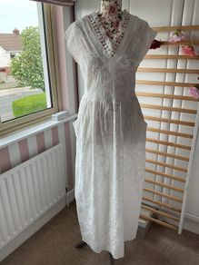 Maxi Broderie anglaise dress Kate by laltramoda premium brand size small