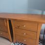 Matching bedside solid wood lockers Image 6