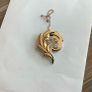 Arezzo 762 AR 750 pristine vintage 18k Italian gold, leaf brooch Image 2