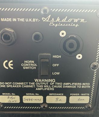 Ashdown 4x10 bass cabinet 600W