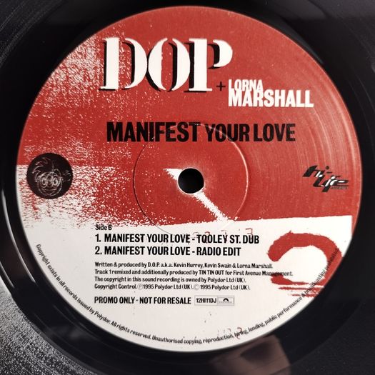 RESERVED - D.O.P. - Manifest Your Love - Hi Life Recordings - ORIGINAL Promo DJ Advance Copy! DOP 90s House CLASSIC!