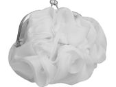 Elegant Small White Debs Wedding Bridal Party Evening Clutch Bag Handbag