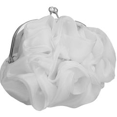 Elegant Small White Debs Wedding Bridal Party Evening Clutch Bag Handbag