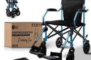 Wheelchair  Folding Transit Wheelchair  Attendant &amp; Transport 57cm Narrow  Comes with Travel Bag  Bio-Lec Mobility