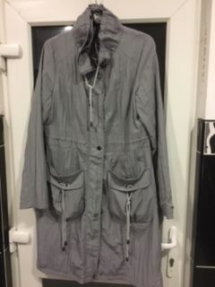 Grey "FranStyle" Trench Coat  size 10/12