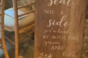 Wedding Sign Seat for Rent/Hire