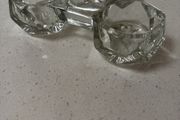 Retro / Vintage / Antique Glass Salt / Pepper/ Condiments Set