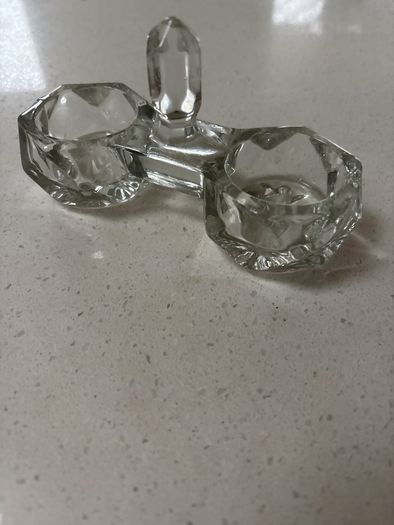 Retro / Vintage / Antique Glass Salt / Pepper/ Condiments Set