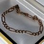 Vintage 9ct Gold Figaro Bracelet Image 7
