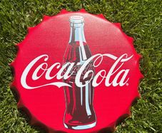 Coca Cola metal wall bottle cap
