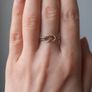 9ct gold Celtic double knot ring size N Image 3