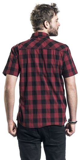 Men's Brandit 4XL "Roadstar" Black & Redd Check Shirt (Brand New)