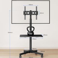 TV stand on wheels