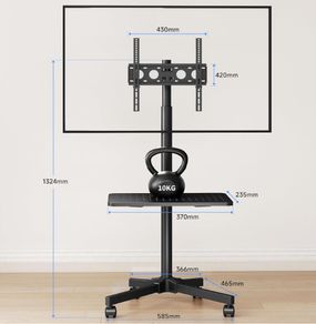TV stand on wheels
