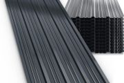12 x corrugated galvanised metal sheets