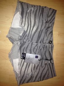 Lipsy grey denim shorts