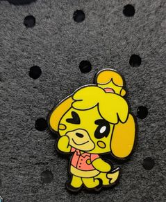 Isabel animal crossing enamel pin