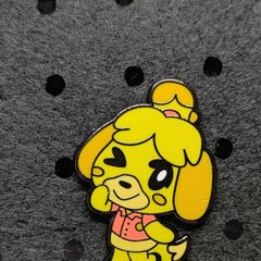 Isabel animal crossing enamel pin