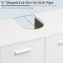Under Sink Cabinet, Bathroom Vanity Unit, Pedestal Under Sink Design, Storage Cupboard (FREE SHIPPING) Image 3