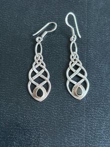 silver earrings