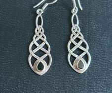 silver earrings