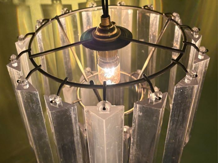 Contempory Acrylic Clear Non Electric Pendant Ceiling Lamp Shade - 25cm