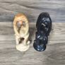 X2 Vintage Gymnastic Olympic Human Tower Figurine Stone White And  Black Sculpture Art Image 6