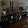 Set of 3 Galvanised Metal Shelving Units - Industrial Style Image 2