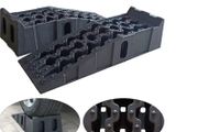 Heavy Duty 7 Ton Car Ramps Extra Wide, Non-Slip Plastic PP Vehicle Lifting Ramps for Cars, SUVs, Trucks and Vans  Pair of Low Rise Wide Car Lift Ramps