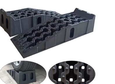 Heavy Duty 7 Ton Car Ramps Extra Wide, Non-Slip Plastic PP Vehicle Lifting Ramps for Cars, SUVs, Trucks and Vans  Pair of Low Rise Wide Car Lift Ramps