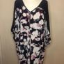 Nina Leonard navy/floral blouse (4XL) Image 7