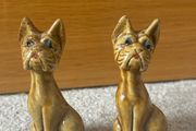 A Pair of Vintage Japanese Ceramic Dog Figurines
