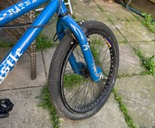 Blue BMX Bike- X Rated Hustle